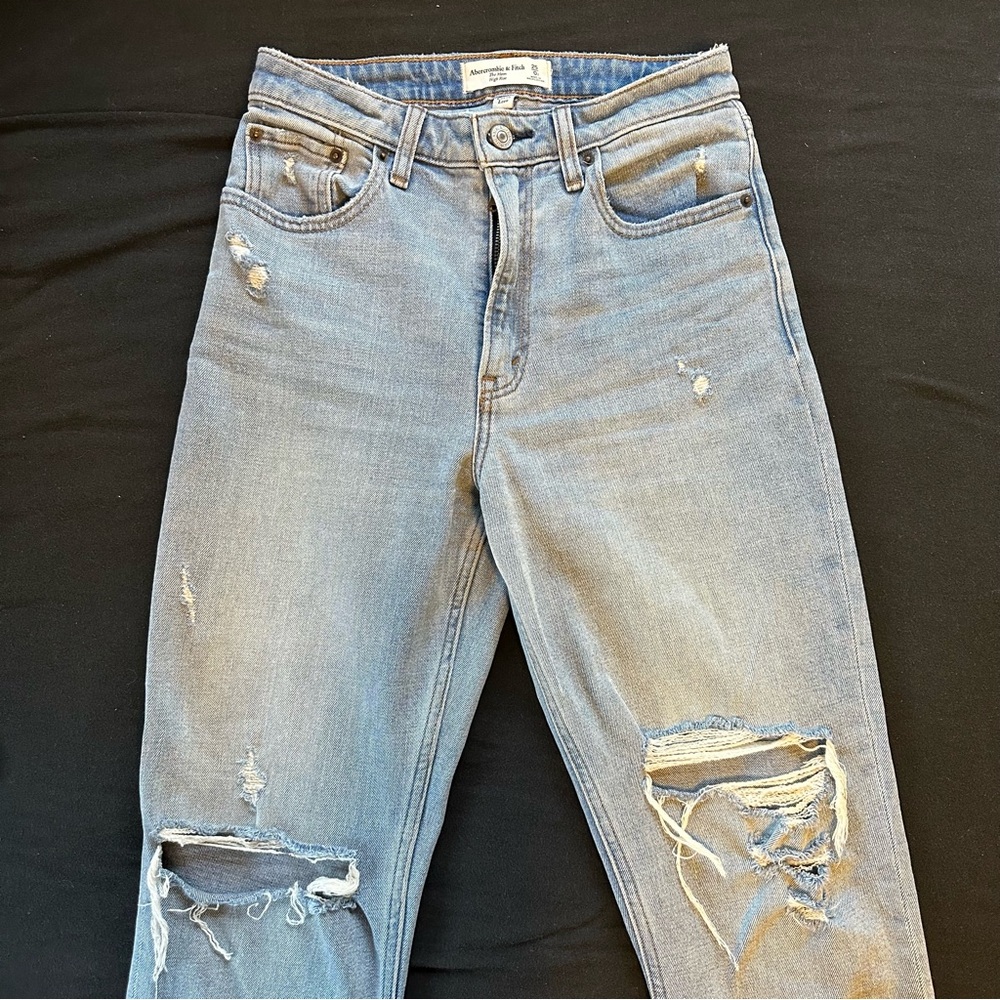 Abercrombie & Fitch The Mom High Rise Curve Love Jeans Sz 0/25